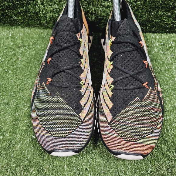 Nike Free 3.0 Flyknit Multi-Color Athletic Barefoot Sneakers 718418-011 Mens 8.5 - Picture 2 of 12